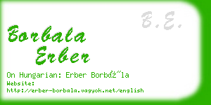 borbala erber business card